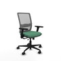 PIQUERAS Y CRESPO Silla de oficina Haches con mecanismo Sincro/Traslack Verde esmeralda y Gris