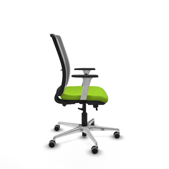 PIQUERAS Y CRESPO Silla de oficina Haches con mecanismo Sincro/Traslack, Pistacho y Gris