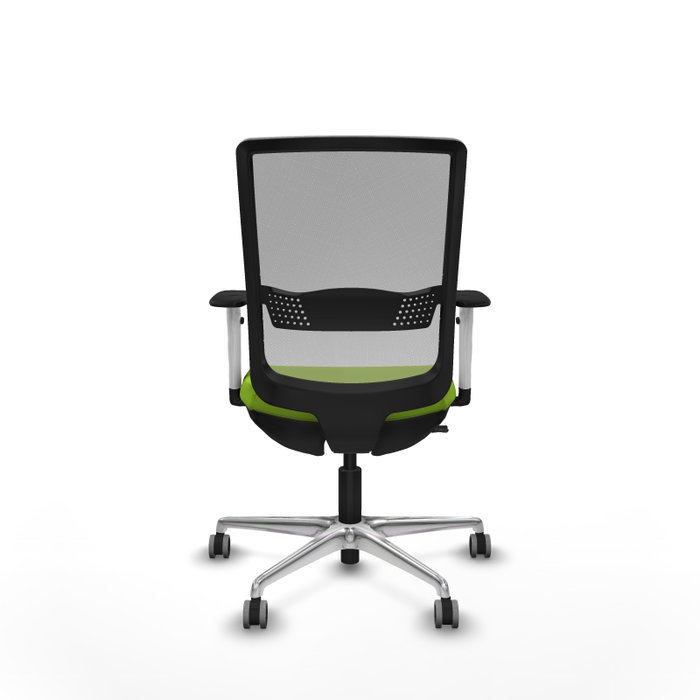 PIQUERAS Y CRESPO Silla de oficina Haches con mecanismo Sincro/Traslack, Pistacho y Gris