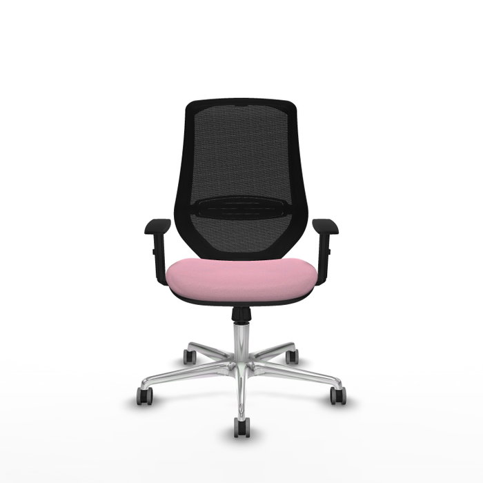 PIQUERAS Y CRESPO Silla de oficina Mardos con mecanismo Sincro, Rosa y Negro PIQUERAS Y CRESPO Silla de oficina Mardos con mecanismo Sincro, Rosa y Negro