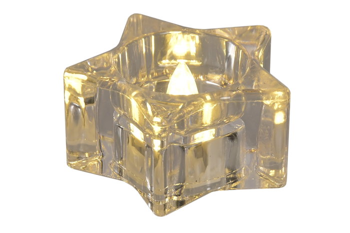 DKD Home Decor Decoracion Luminosa Basicos Transparente 6 x 3 x 6 cm 12 Unidades Led