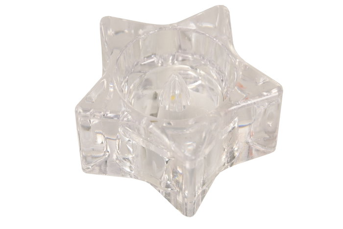 DKD Home Decor Decoracion Luminosa Basicos Transparente 6 x 3 x 6 cm 12 Unidades Led