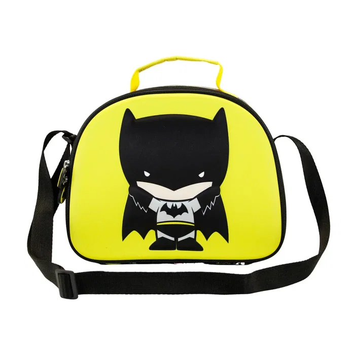 DC Comics Batman Bolsa Portamerienda 3D Chibi Isotérmico Infantil Amarillo 5L 26x20cm DC Comics Batman Bolsa Portamerienda 3D Chibi Isotérmico Infantil Amarillo 5L 26x20cm