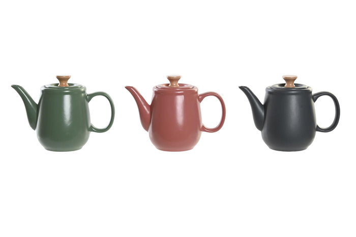 DKD Home Decor Tetera Lianfeng 21 Verde Rosa 12 x 16.5 x 23 cm (3 Unidades) DKD Home Decor Tetera Lianfeng 21 Verde Rosa 12 x 16.5 x 23 cm (3 Unidades)