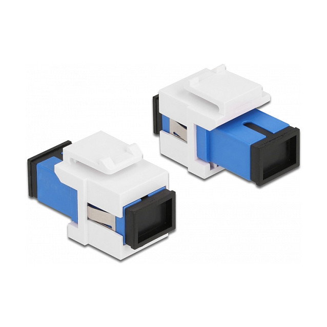 DeLOCK Módulo Keystone SC Símplex hembra a SC Símplex hembra azul/blanco