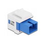 DeLOCK Módulo Keystone SC Símplex hembra a SC Símplex hembra azul/blanco