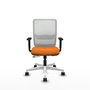 PIQUERAS Y CRESPO Silla de oficina Haches Naranja y Blanco