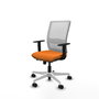 PIQUERAS Y CRESPO Silla de oficina Haches Naranja y Blanco
