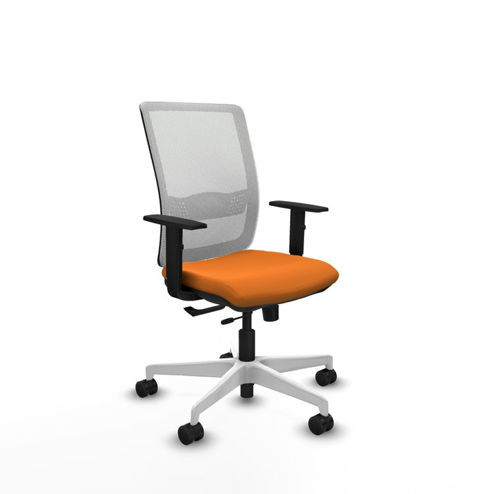 PIQUERAS Y CRESPO Silla de oficina Haches Naranja y Blanco PIQUERAS Y CRESPO Silla de oficina Haches Naranja y Blanco