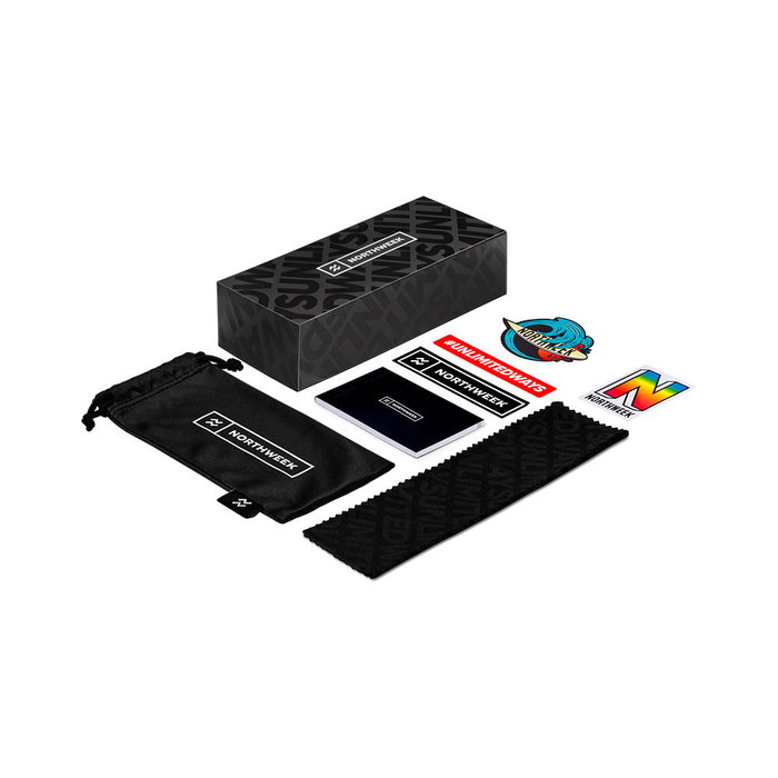 Northweek Gafas de Sol SS16 / Matte Black Azul Polarizadas para Adultos con Lentes Azules UV400