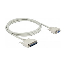 DeLOCK Cable serie D-Sub 25 macho a D-Sub 9 hembra 2 m
