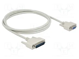 DeLOCK Cable serie D-Sub 25 macho a D-Sub 9 hembra 2 m