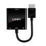 Lindy Convertidor HDMI a VGA y Audio, Soporte Full HD 1080p, Ideal para Conectar Portátiles y PCs a Monitores VGA