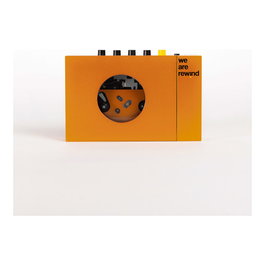WeAreRewind Serge Reproductor de casetes portátil con Bluetooth, Naranja