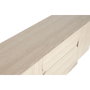 DKD Home Decor Buffet de Madera Símil Travertino Beige 162,6x45,5x76 cm