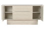 DKD Home Decor Buffet de Madera Símil Travertino Beige 162,6x45,5x76 cm