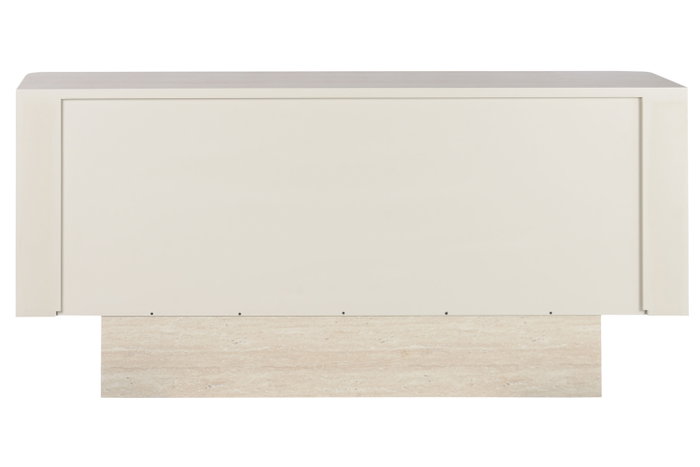 DKD Home Decor Buffet de Madera Símil Travertino Beige 162,6x45,5x76 cm DKD Home Decor Buffet de Madera Símil Travertino Beige 162,6x45,5x76 cm