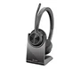 Poly Voyager 4320-M con certificación Microsoft Teams, Adaptador BT700 y Base de Carga - Negro