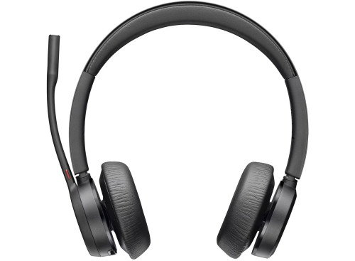 POLY Voyager 4300 UC Auriculares Inalámbricos Bluetooth para Oficina con Micrófono Boom, Certificados para Microsoft Teams, 77Z32AA
