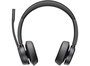 POLY Voyager 4300 UC Auriculares Inalámbricos Bluetooth para Oficina con Micrófono Boom, Certificados para Microsoft Teams, 77Z32AA