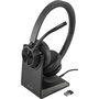 Poly Voyager 4320-M Microsoft Teams Certified Headset con adaptador BT700 y soporte de carga