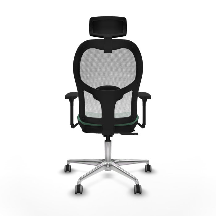 PIQUERAS Y CRESPO Silla de oficina Jorquera con mecanismo Sincro/Traslack, Verde esmeralda y Blanco PIQUERAS Y CRESPO Silla de oficina Jorquera con mecanismo Sincro/Traslack, Verde esmeralda y Blanco