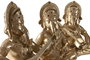 DKD Home Decor Figura Ganesha de Resina Dorada Surtido de 3