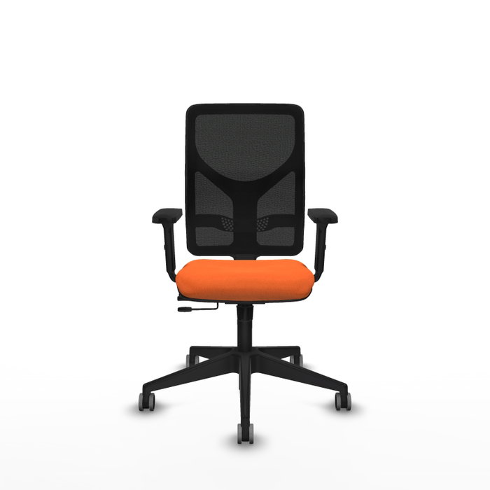 PIQUERAS Y CRESPO Silla de oficina Motilla Naranja y Negro PIQUERAS Y CRESPO Silla de oficina Motilla Naranja y Negro