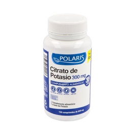 POLARIS Citrato De Potasio 300Mg 150 Comprimidos Complemento Alimenticio Sin Gluten Lactosa Huevo