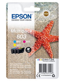 Epson 603 Multipack de 3 tintas (Cian, Magenta, Amarillo)