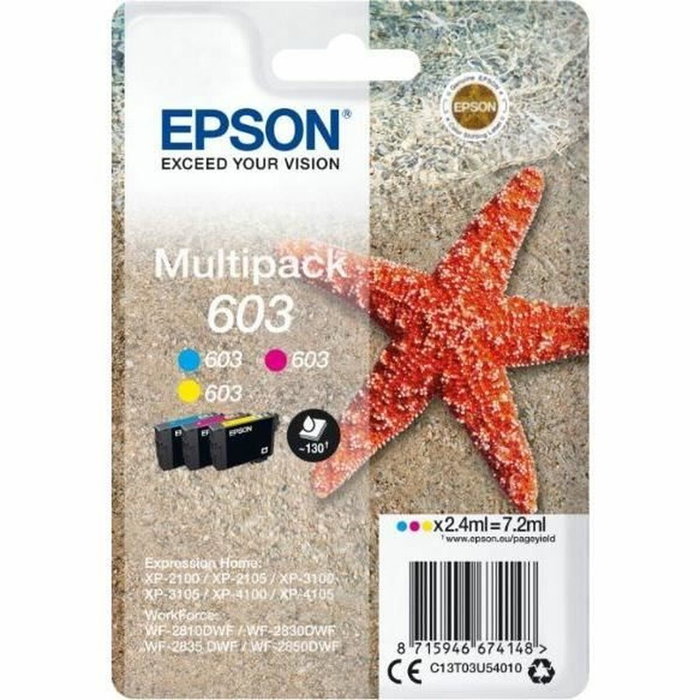 Epson Multipack 603 Cian, Magenta, Amarillo Epson Multipack 603 Cian, Magenta, Amarillo