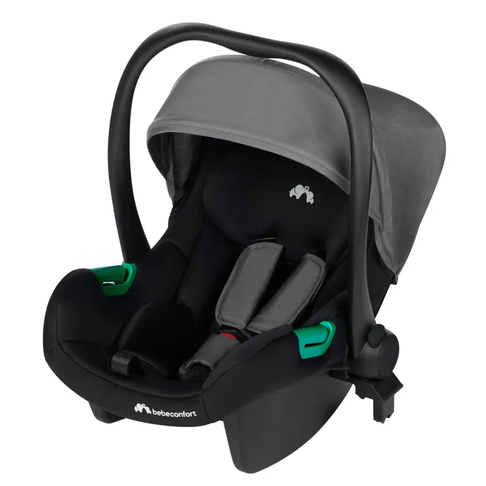 BEBECONFORT Cochecito Haze Trio 3 en 1, 0-4 años, i-Size, plegado compacto, cesta espaciosa, Piedra Tintada, Referencia AAAHZ12816