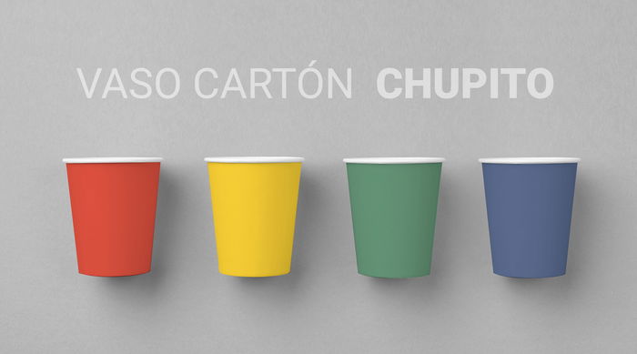 Algon Set de 20 Vasos de Cartón para Chupito 50 cc 4.3x4.3x5.3 cm (36 Unidades)