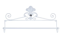 DKD Home Decor Toallero de Metal Blanco 51x9x25 cm