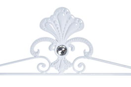 DKD Home Decor Toallero Blanco 9 x 25 x 51 cm (4 Unidades) Metal