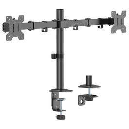 Equip 650176 Soporte Escritorio para 2 Monitores 17-32" 360° Giratorio 10kg Negro