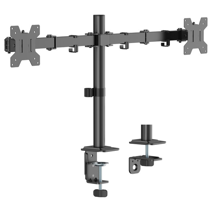 Equip 650176 Soporte Escritorio para 2 Monitores 17-32" 360° Giratorio 10kg Negro Equip 650176 Soporte Escritorio para 2 Monitores 17-32" 360° Giratorio 10kg Negro