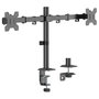Equip 650176 Soporte Escritorio para 2 Monitores 17-32" 360° Giratorio 10kg Negro