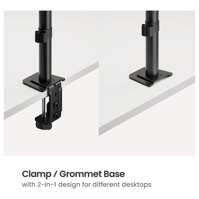Equip 650176 Soporte Escritorio para 2 Monitores 17-32" 360° Giratorio 10kg Negro Equip 650176 Soporte Escritorio para 2 Monitores 17-32" 360° Giratorio 10kg Negro