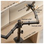 Equip 650176 Soporte Escritorio para 2 Monitores 17-32" 360° Giratorio 10kg Negro