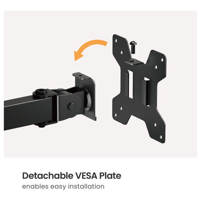 Equip 650176 Soporte Escritorio para 2 Monitores 17-32" 360° Giratorio 10kg Negro Equip 650176 Soporte Escritorio para 2 Monitores 17-32" 360° Giratorio 10kg Negro