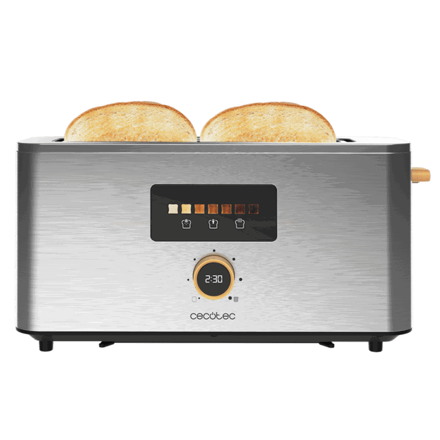 Cecotec Touch&Toast Extra Tostadora con Ranura Larga y Pantalla Táctil
