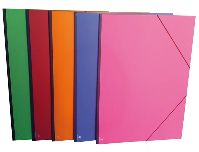 Clairefontaine Carpeta Planos DIN A3 Cartón Gofrado con Gomas Colores Surtidos