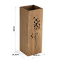 Paragüero Flores Madera MDF (22 x 48 x 22 cm) Natural