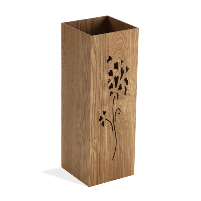 Paragüero Flores Madera MDF (22 x 48 x 22 cm) Natural