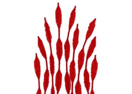 Innspiro Limpiapipas Chenilla Formas Rojo 13mm x 30cm (25 unidades)