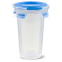 Emsa 508551 Runde Frischhaltedose con tapa, 0.35 litros, Transparente/Blau