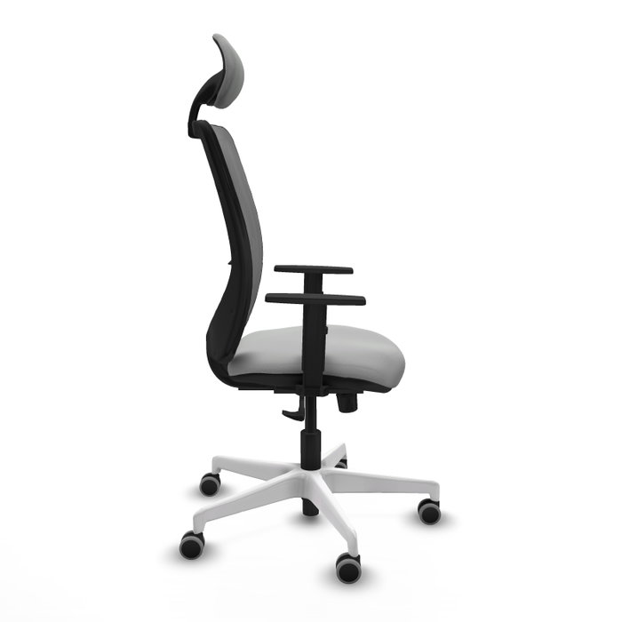 PIQUERAS Y CRESPO Silla de oficina Zulema con mecanismo Sincro, Gris