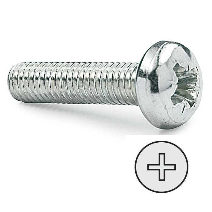 UCAFIX Tornillo Rosca Metal Cabeza Alomada DIN Métrica M-6 10mm, 500 unidades UCAFIX Tornillo Rosca Metal Cabeza Alomada DIN Métrica M-6 10mm, 500 unidades