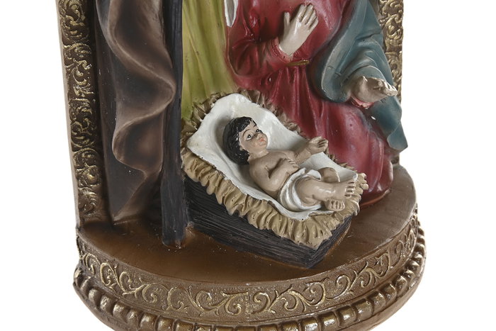 DKD Home Decor Nacimiento Navidad Tradicional Resina Multicolor 10.5 x 22.5 x 11 cm